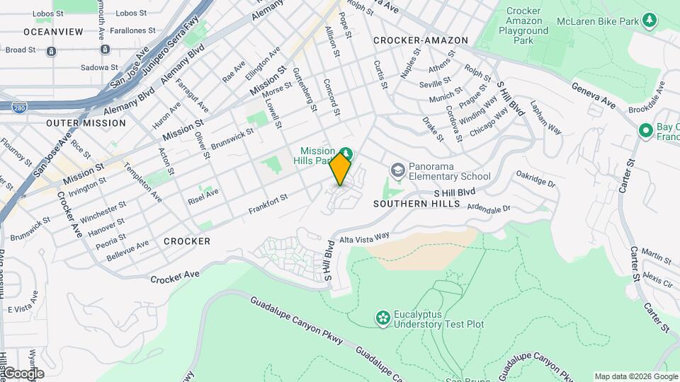 1021 San Luis Cir Map and Location Details