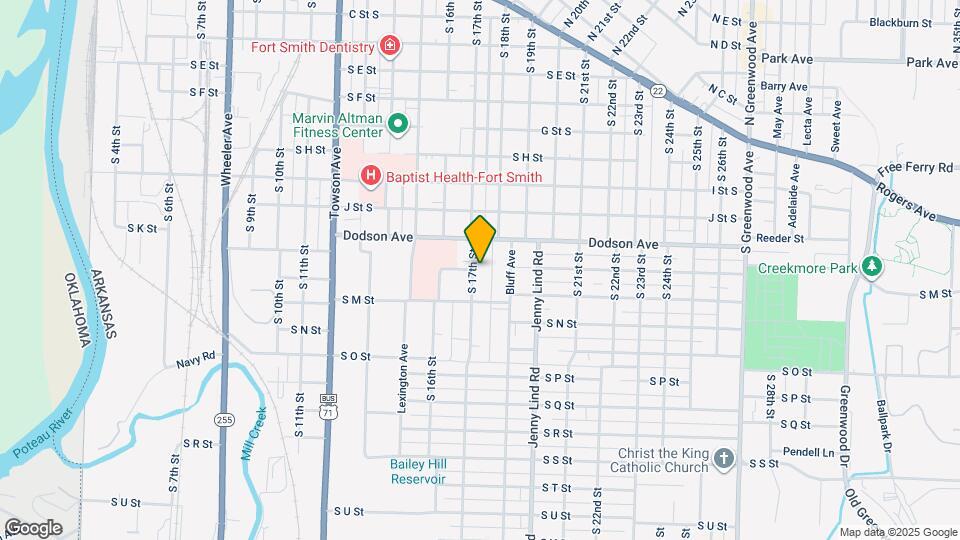 1227-1229 S 17th St Map and Location Details