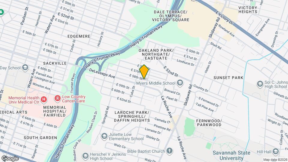 2117 E 58th St Map and Location Details