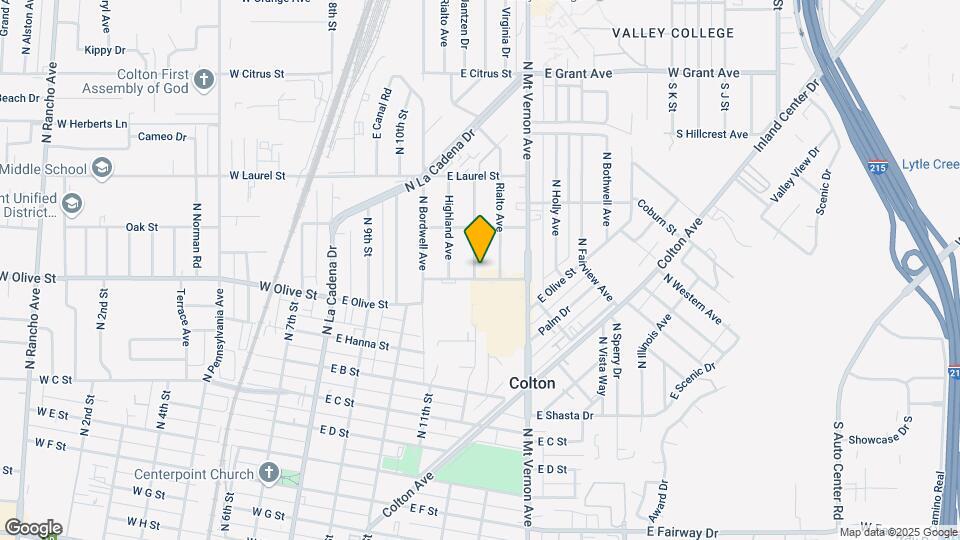 1212-1218 1/2 Redlands Av Mapa y Detalles de la Ubicación
