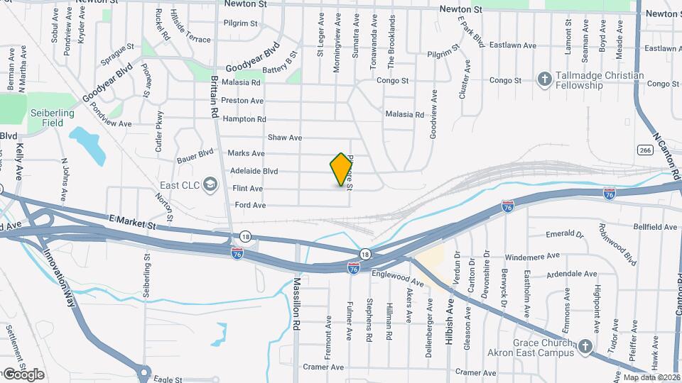 1896 Flint Ave Map and Location Details