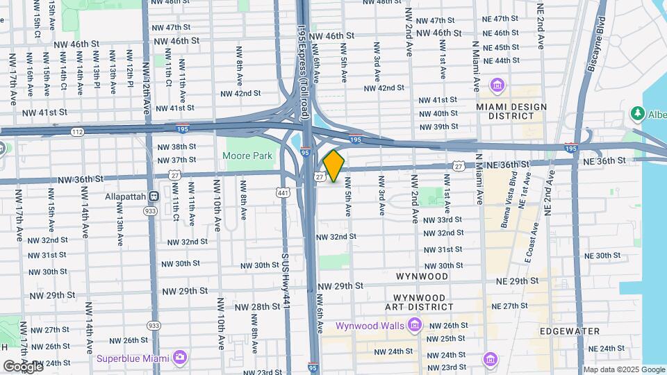 544 NW 35th St Map and Location Details