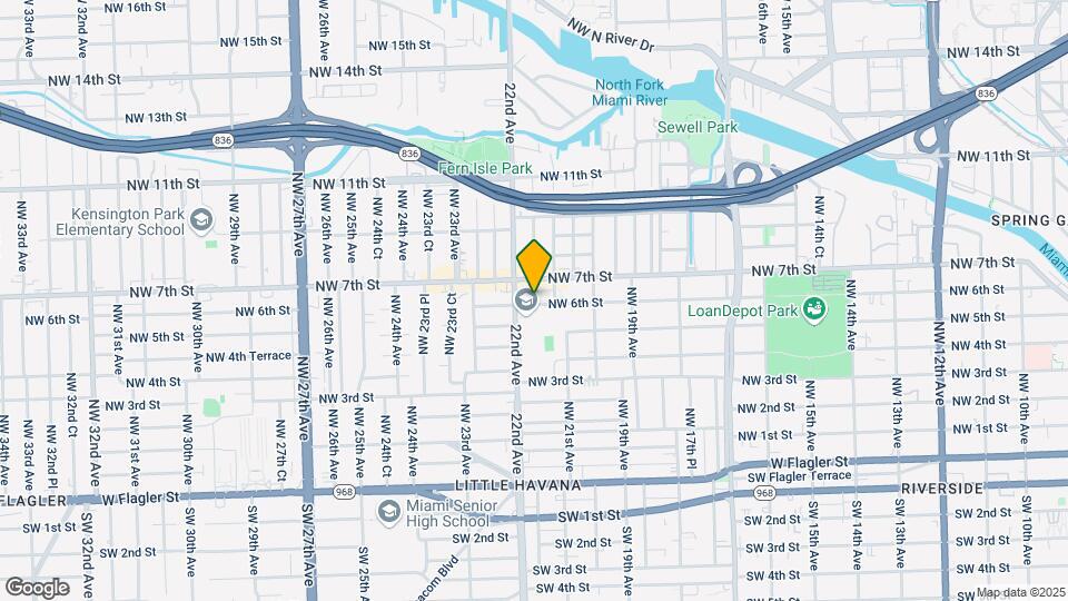 2135-2155 NW 6th St Mapa y Detalles de la Ubicación