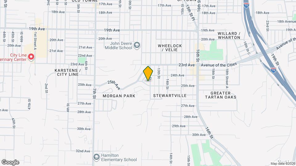 2425 12th St Map and Location Details