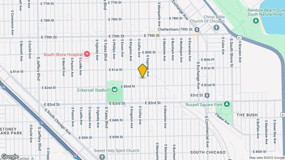 8137 S Colfax Ave Map and Location Details