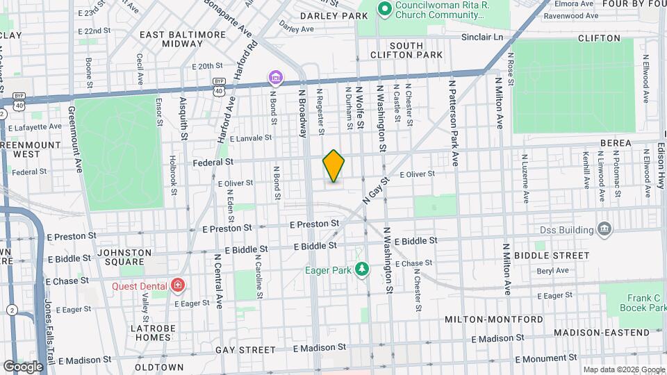 1742 Llewelyn Ave Map and Location Details