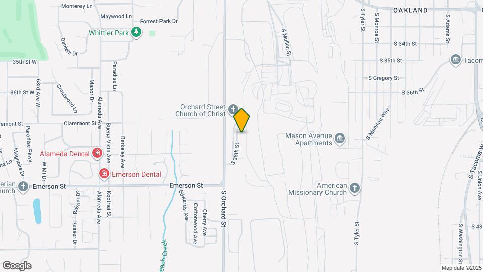 3725 S Orchard St Map and Location Details