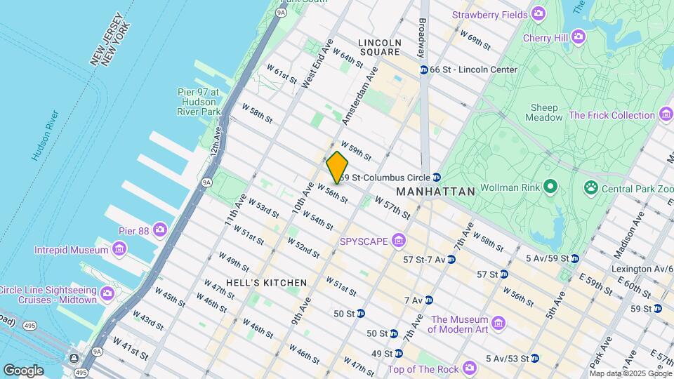 440 W 57th St Map and Location Details