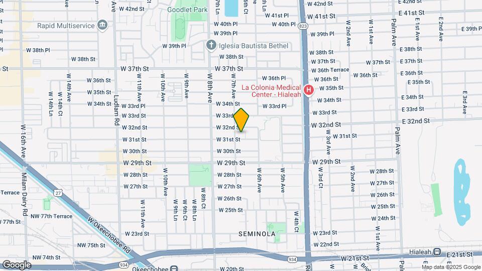 3195 W 7th Ave Map and Location Details