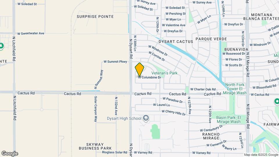 13033 W Columbine Dr Mapa y Detalles de la Ubicación