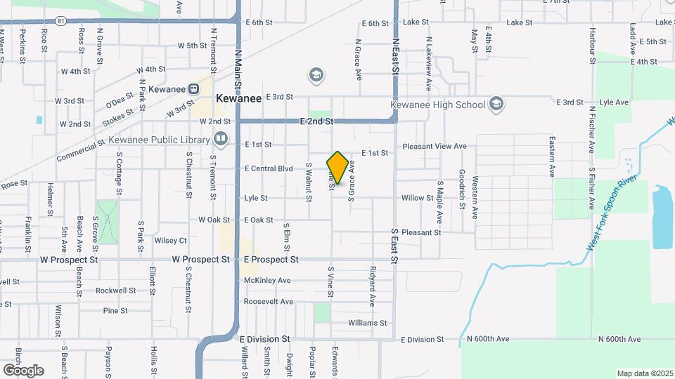 222 S Vine St, Unit Vine Downstairs 1 Map and Location Details