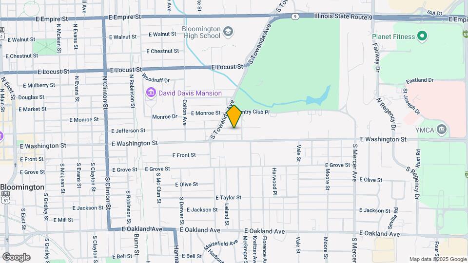 1211 E Jefferson St Map and Location Details