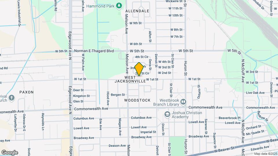 3103 W 1st St Map and Location Details
