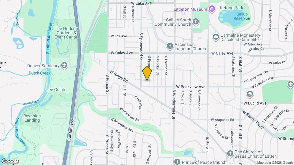 6473 S Prescott St Map and Location Details