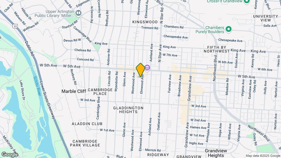 1525 Elmwood Ave Map and Location Details
