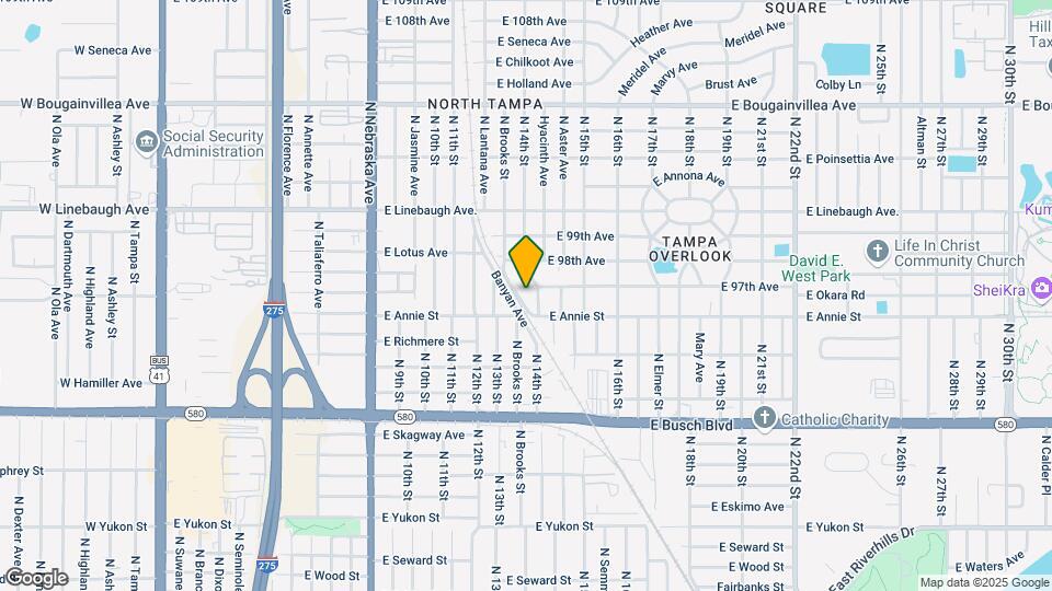 9611 Commerce St Map and Location Details
