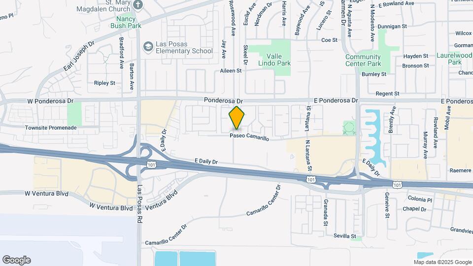 580 Rosewood Ave Map and Location Details
