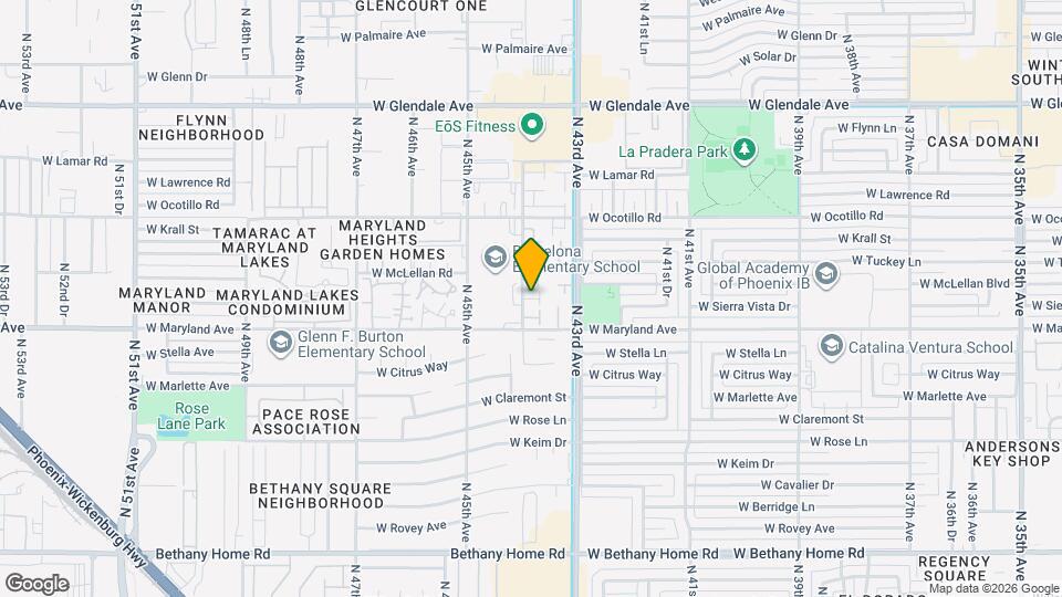 6541 N 44th Ave Map and Location Details