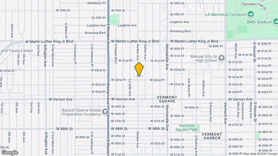 4240 Denker Ave Map and Location Details