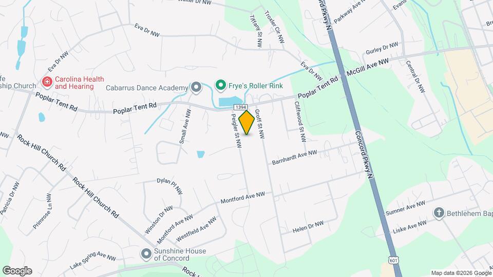 401 Peigler St NW Map and Location Details