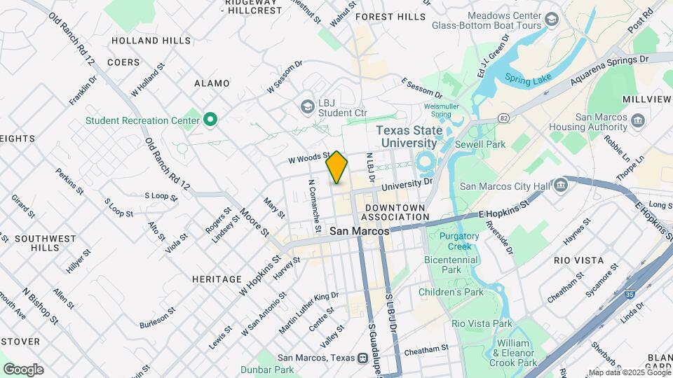 402 N Fredericksburg St Map and Location Details