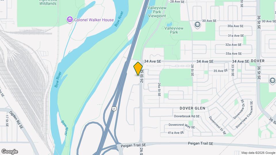 216 Doverglen Crescent SE Map and Location Details