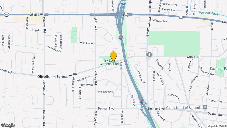 9030 Old Bonhomme Rd Mapa y Detalles de la Ubicación