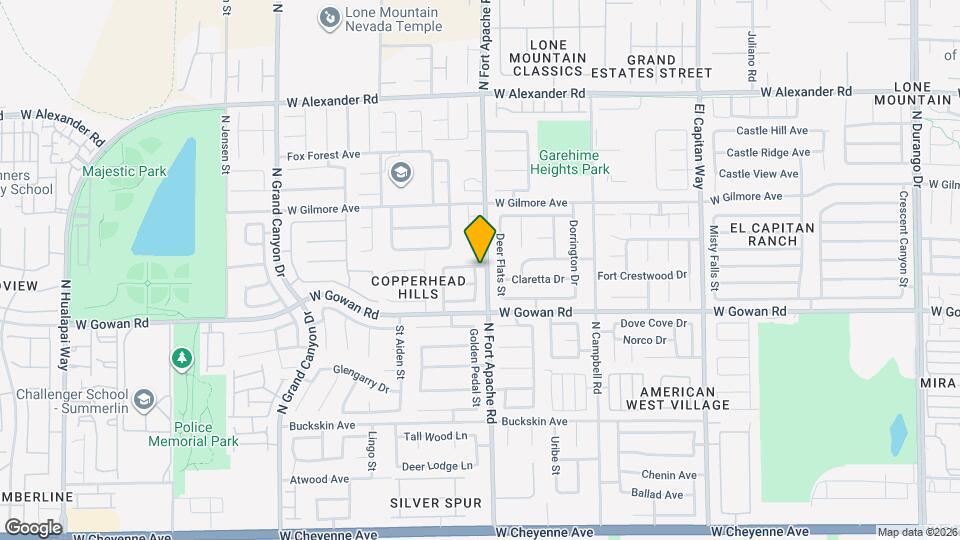 3632 Mountain River St Map and Location Details