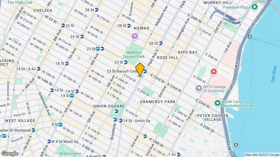 280 Park Ave S Mapa y Detalles de la Ubicación