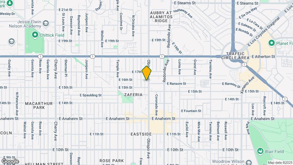 1525 Obispo Ave Map and Location Details