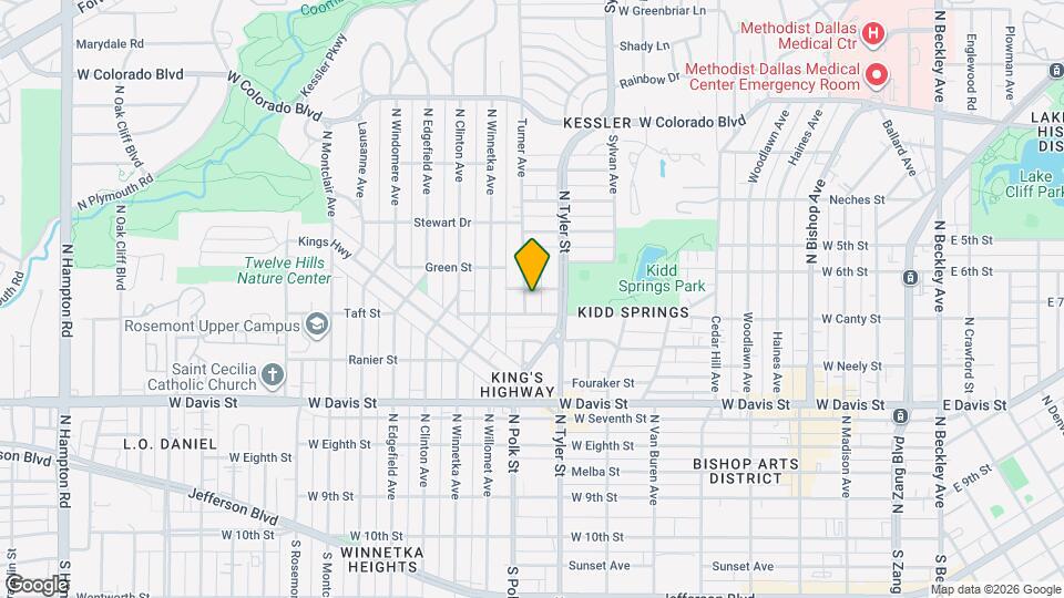 814 Turner Ave Map and Location Details