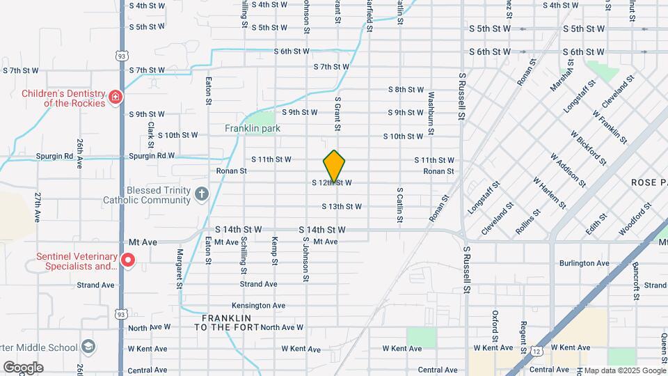1907 S 12th St W Map and Location Details