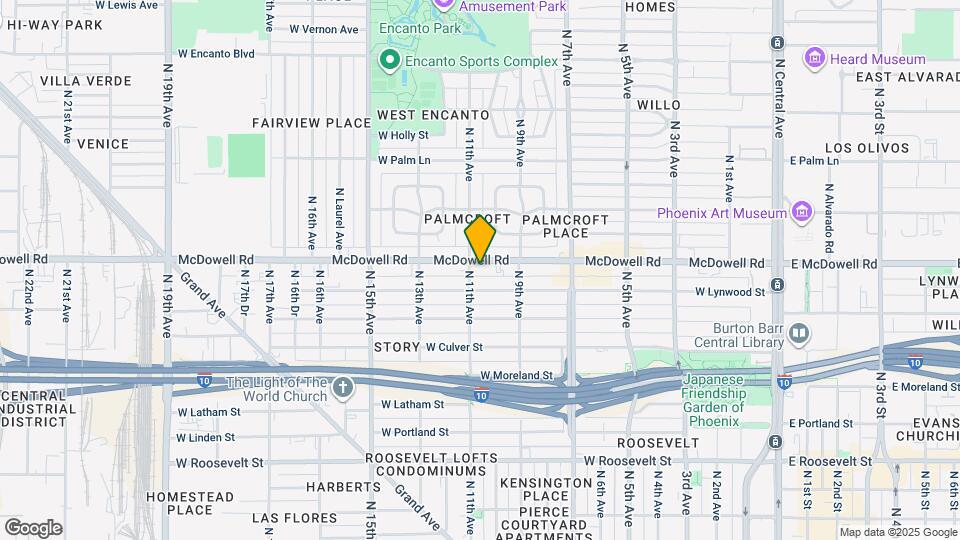 925 W McDowell Rd Map and Location Details