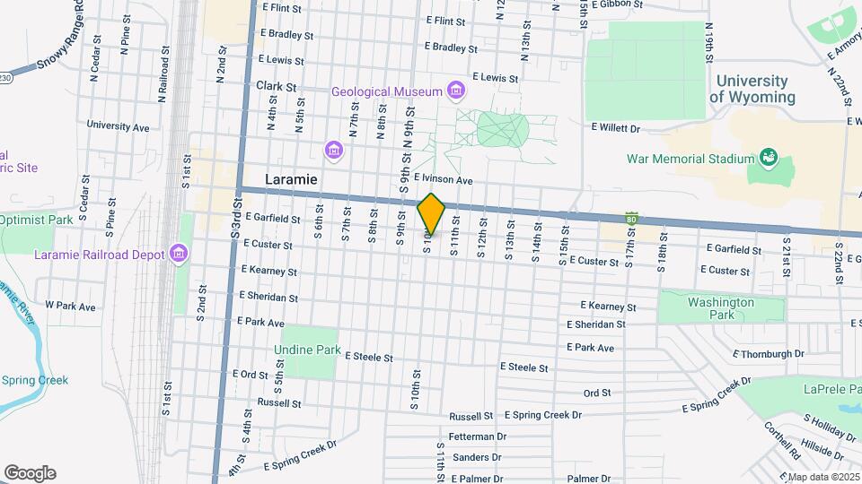 1000 E Garfield St Map and Location Details