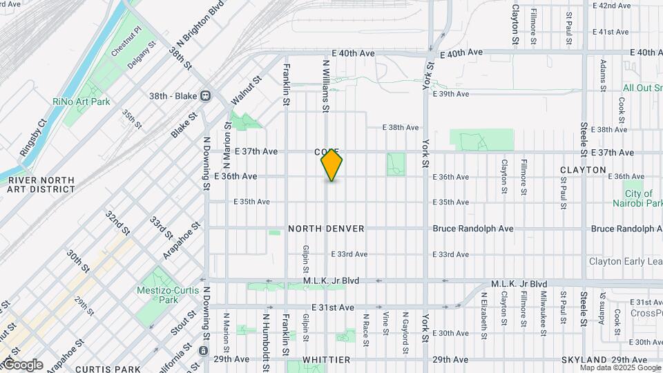 3536 N Williams St Map and Location Details