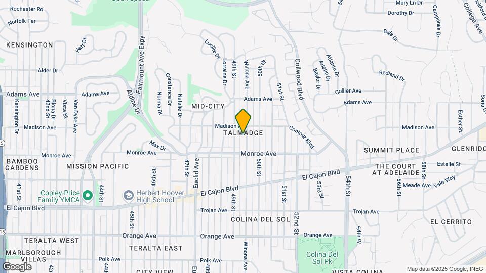 4570 Winona Ave Map and Location Details