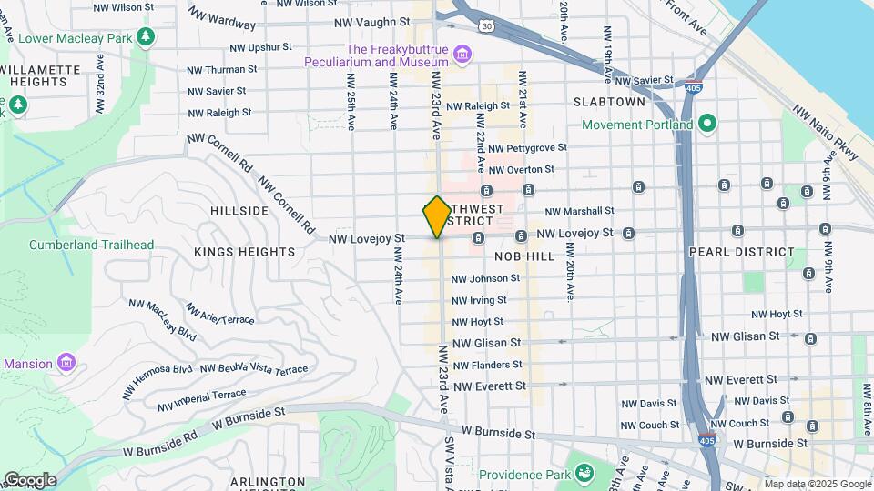 921 NW 23rd Ave Map and Location Details