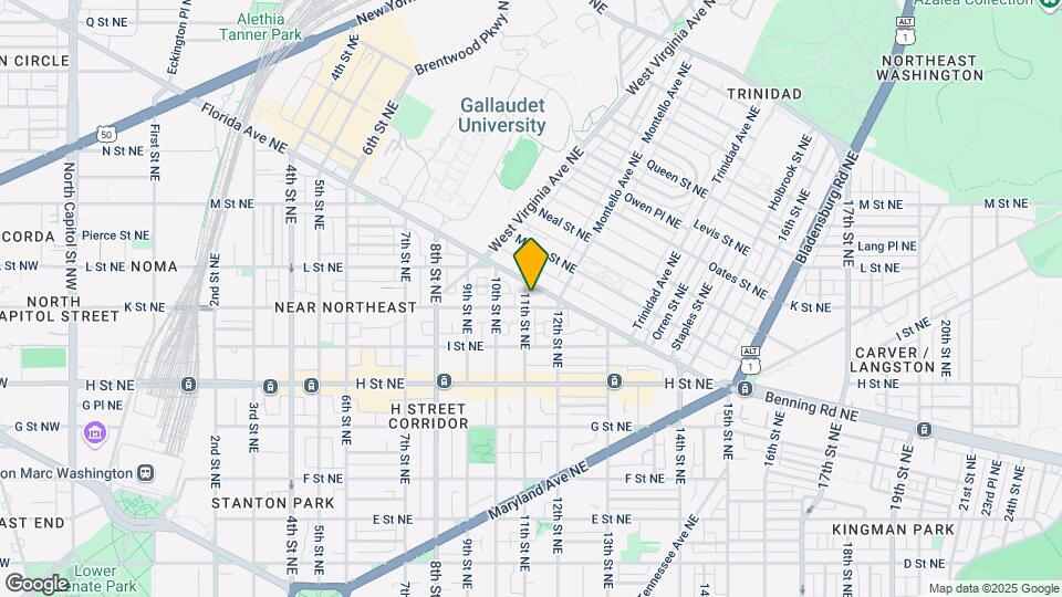 1102 K St NE-Unit -NE Mapa y Detalles de la Ubicación
