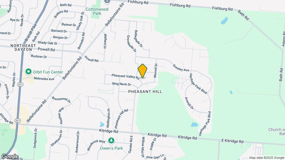 6523 Pheasant Valley Rd Map and Location Details