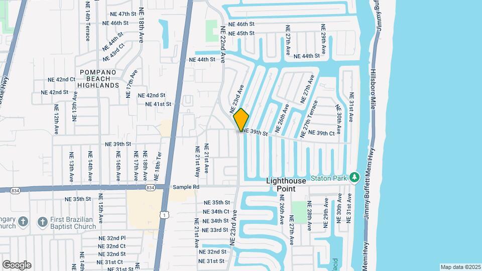 3860 NE 23rd Ave Mapa y Detalles de la Ubicación