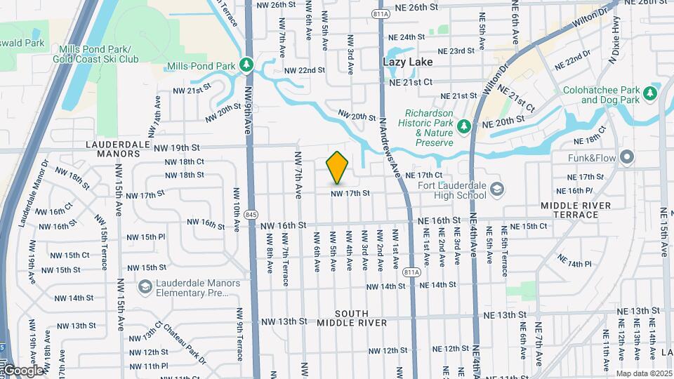 409 NW 17th St Map and Location Details