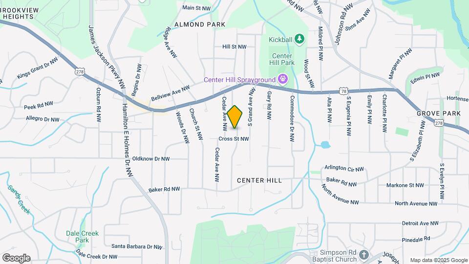 686 Center Hill Ave NW Map and Location Details