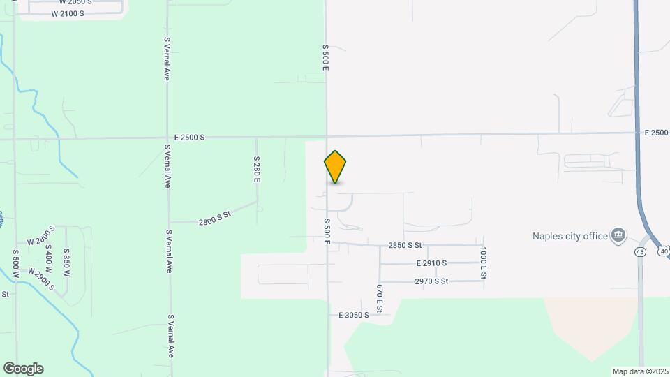 537 E 2680 S Map and Location Details