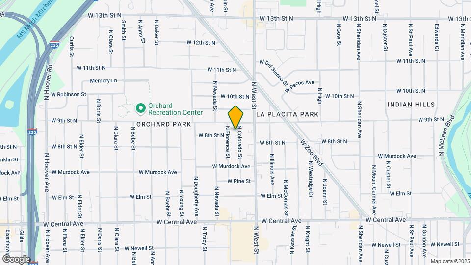 905 N Colorado St Map and Location Details