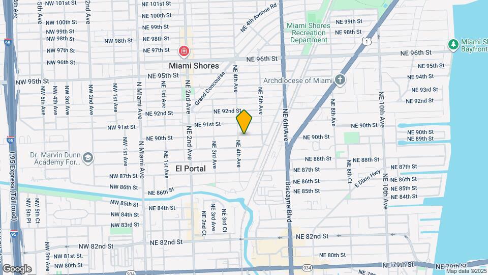 420 NE 90th St Map and Location Details