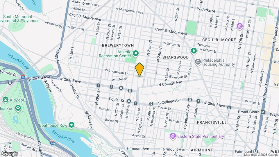 1249 W College Ave Map and Location Details