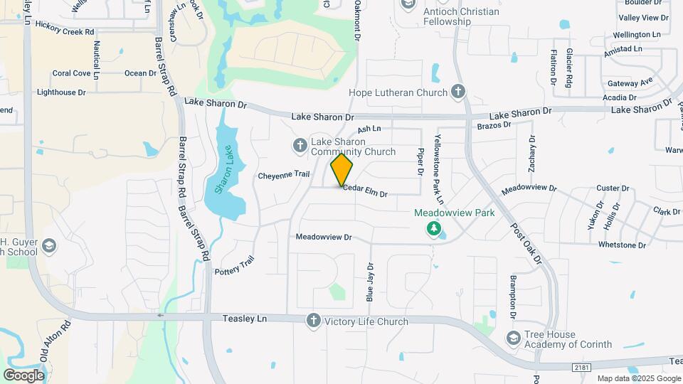 1612 Cedar Elm Dr Map and Location Details