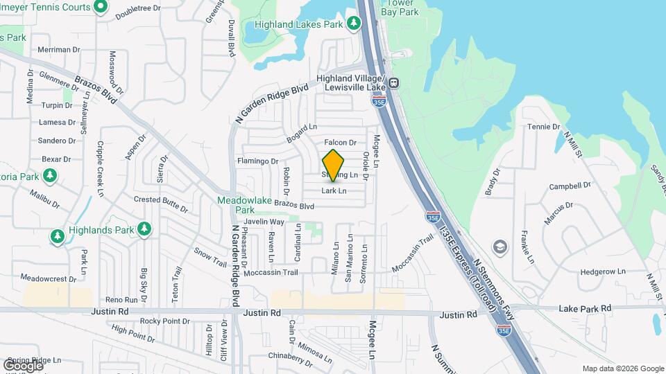 1323 Lark Ln Map and Location Details