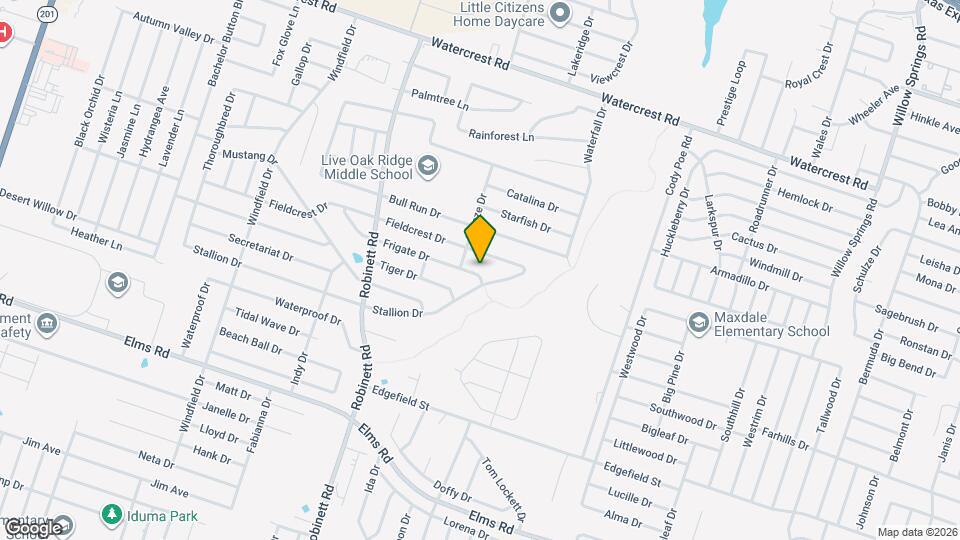 3703 Frigate Dr Map and Location Details