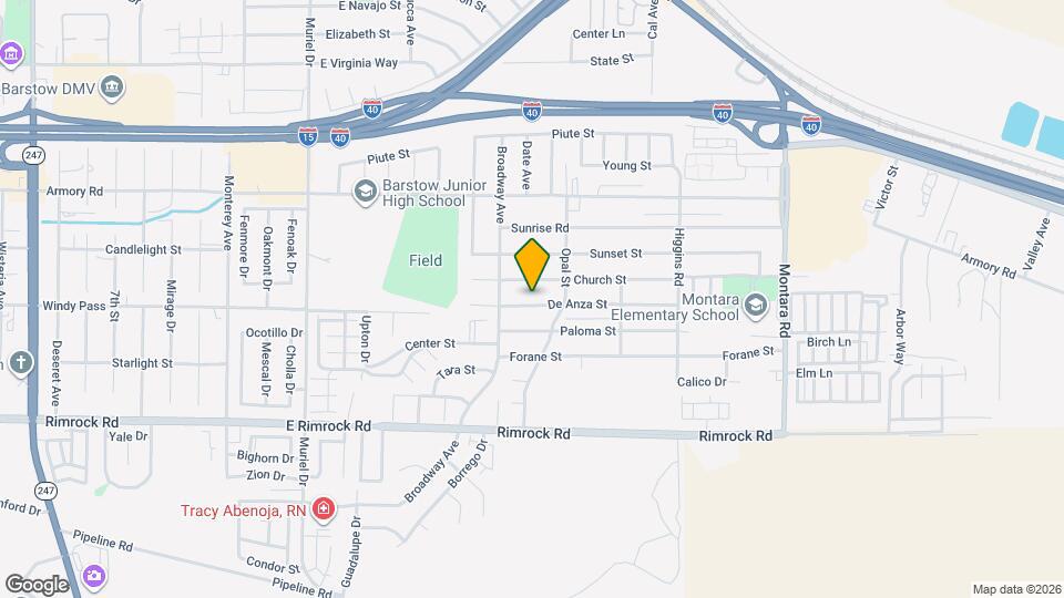 1521 De Anza St Map and Location Details